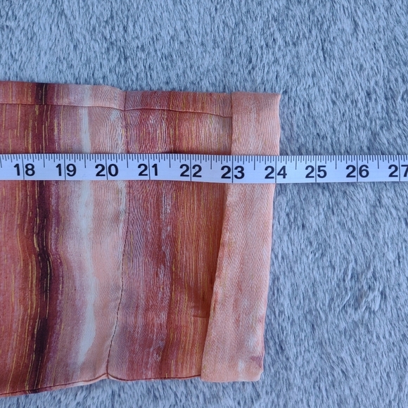 Chico's Linen Blend Open Front Blazer Large 12 Coral - Picture 7 of 9